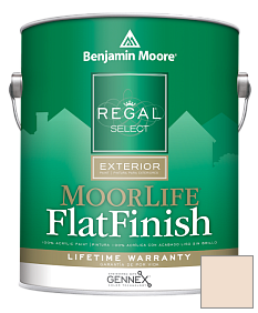 Краска Regal Select Exterior Paint-MoorLife Flat Finish (W105) цвет 1135 Onyx White