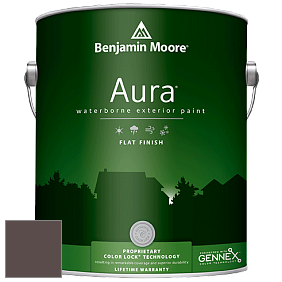 Benjamin Moore Aura 629 Waterborne Exterior Flat Finish краска цвет 2114-20 Mississippi Mud