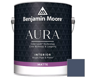Краска Benjamin Moore Aura Interior Paint - Matte (522) цвет 826 Stunning