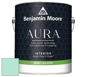 Benjamin Moore Aura 528 Waterborne Interior Semi-gloss Finish краска цвет 611 Springtime Green