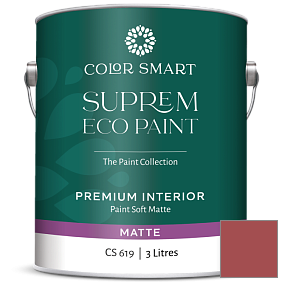 Краска COLOR SMART CS 619 SUPREM ECO PAINT матовая краска цвет 2006-30 Rosy Apple