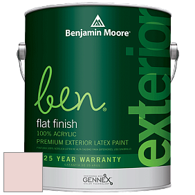 Benjamin Moore Ben 541 Waterborne Exterior Flat Finish краска цвет 2091-70 April Pink