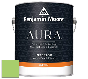 Benjamin Moore Aura 526 Waterborne Interior Satin Finish покрытие цвет NCS S 0560-G30Y 