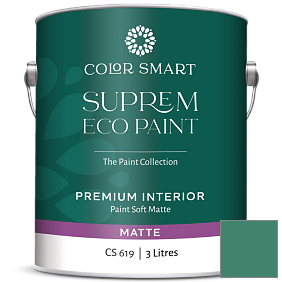 Краска COLOR SMART CS 619 SUPREM ECO PAINT матовая краска цвет 609 Lucky Shamrock