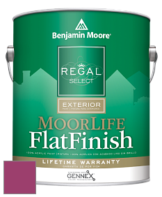Benjamin Moore W105 Regal Select Exterior Paint-MoorLife Flat Finish краска цвет 2077-20 Gypsy Pink