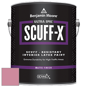 Benjamin Moore 484 Ultra Spec SCUFF-X Interior Matte Finish краска цвет 2081-40 Pink Blossom