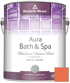 Краска Benjamin Moore Aura Bath & Spa Interior Paint Matte Finish (532) цвет 2014-30 Tangy Orange