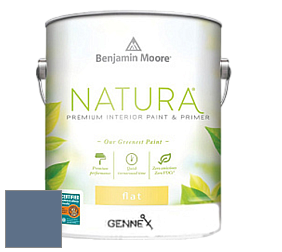 Benjamin Moore 514 Natura Interior Semi-Gloss Finish краска цвет 832 Blue Heron