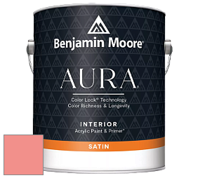Benjamin Moore Aura 526 Waterborne Interior Satin Finish покрытие цвет NCS S 0550-Y90R 