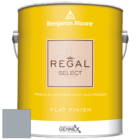 Benjamin Moore 547 Regal Select Waterborne Interior Flat Finish краска цвет 2120-50 Silver Spring
