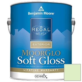 Краска Regal Select Exterior Paint-Moor GloSoft Gloss Finish (W096) цвет 2030-60 Celery Ice