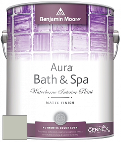 Benjamin Moore Aura 532 Bath & Spa Waterborne Interior Paint Matte Finish краска цвет NCS S 1555-R90B 