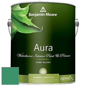 Benjamin Moore Aura 528 Waterborne Interior Semi-gloss Finish краска цвет NCS S 3050-G 