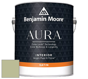 Benjamin Moore Aura 526 Waterborne Interior Satin Finish покрытие цвет NCS S 2020-G50Y 