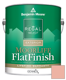 Краска Regal Select Exterior Paint-MoorLife Flat Finish (W105) цвет 025 Vivid Peach