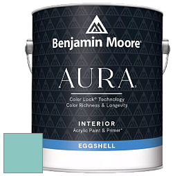 Benjamin Moore Aura 524 Waterborne Interior Eggshell Finish краска цвет 669 Oceanic Teal