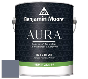 Benjamin Moore Aura 528 Waterborne Interior Semi-gloss Finish краска цвет 1441 Amethyst Shadow