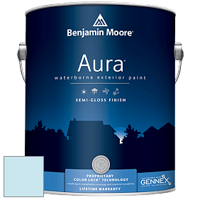 Benjamin Moore Aura 632 Waterborne Exterior Semi-Gloss Finish краска цвет 2066-70 Light Blue
