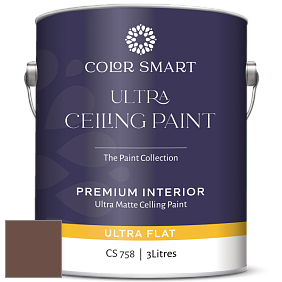 COLOR SMART CS 758 ULTRA CEILING PAINT ультраматовая краска цвет 2098-20 Roasted Coffee Beans
