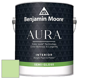 Benjamin Moore Aura 528 Waterborne Interior Semi-gloss Finish краска цвет 2030-50 Shimmering Lime