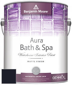 Benjamin Moore Aura 532 Bath & Spa Waterborne Interior Paint Matte Finish краска цвет RAL 5004 