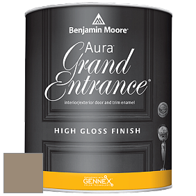 Benjamin Moore Aura 148 Grand Entrance High Gloss эмаль цвет 986 Smoky Ash