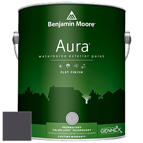 Benjamin Moore Aura 629 Waterborne Exterior Flat Finish краска цвет 2117-20 Galaxy