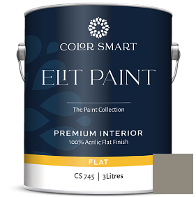 Краска COLOR SMART CS 745 ELIT PAINT глубокоматовая моющаяся краска цвет 1560 Antique Pewter