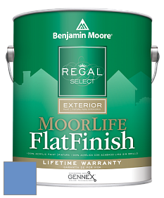 Benjamin Moore W105 Regal Select Exterior Paint-MoorLife Flat Finish краска цвет 2067-40 Blue Lapis