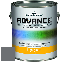 Benjamin Moore 794 Advance Interior Paint-High Gloss глянцевая алкидная эмаль цвет 2124-20 Trout Gray