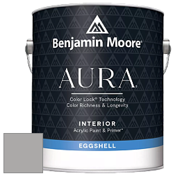 Benjamin Moore Aura 524 Waterborne Interior Eggshell Finish краска цвет 2112-50 Stormy Monday