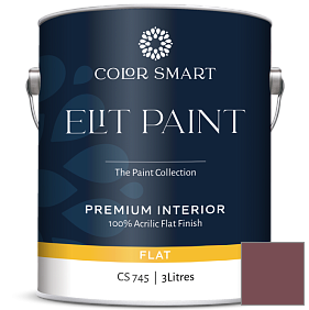 Краска COLOR SMART CS 745 ELIT PAINT глубокоматовая моющаяся краска цвет 2082-20 Plum Raisin