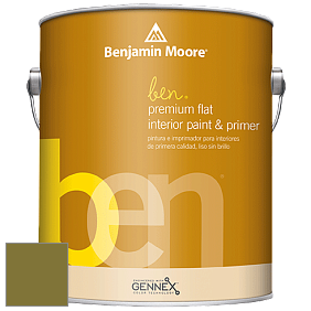 Benjamin Moore Ben W625 Premium Interior Latex Flat краска цвет NCS S 4550-G70Y 