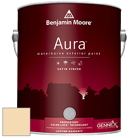 Benjamin Moore Aura 631 Waterborne Exterior Satin Finish краска цвет 198 Cornsilk