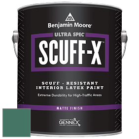 Benjamin Moore 484 Ultra Spec SCUFF-X Interior Matte Finish краска цвет NCS S 5030-B90G 