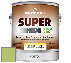 Benjamin Moore 355 Super Hide Zero Voc Interior Flat краска цвет 2029-40 Stem Green