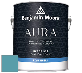Benjamin Moore Aura 524 Waterborne Interior Eggshell Finish краска цвет 748 Blue Toile