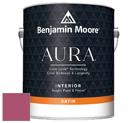 Benjamin Moore Aura 526 Waterborne Interior Satin Finish покрытие цвет 1349 Pink Corsage