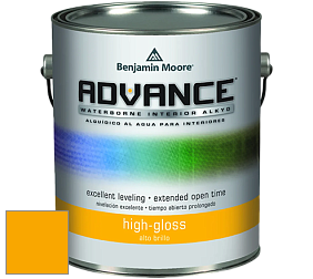Benjamin Moore 794 Advance Interior Paint-High Gloss глянцевая алкидная эмаль цвет 2020-10 Bumble Bee Yellow
