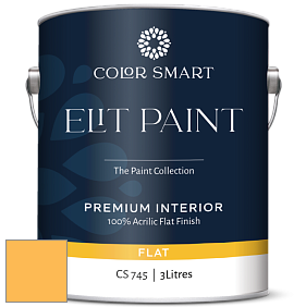COLOR SMART CS 745 ELIT PAINT глубокоматовая моющаяся краска цвет 314 Imperial Yellow