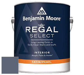 Benjamin Moore 550 Regal Select Waterborne Interior Pearl Finish краска цвет 1435 Blue Gaspe