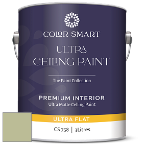 COLOR SMART CS 758 ULTRA CEILING PAINT ультраматовая краска цвет NCS S 2020-G50Y 