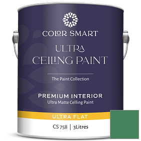 Краска COLOR SMART CS 758 ULTRA CEILING PAINT ультраматовая краска цвет 2038-20 Irish Clover