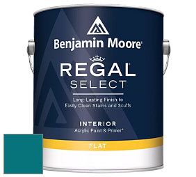 Benjamin Moore 547 Regal Select Waterborne Interior Flat Finish краска цвет RAL 5021 