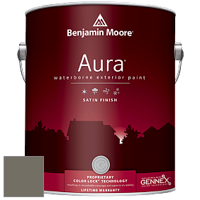 Benjamin Moore Aura 631 Waterborne Exterior Satin Finish краска цвет 2139-30 Sharkskin