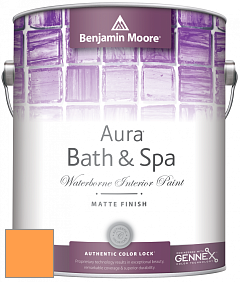 Benjamin Moore Aura 532 Bath & Spa Waterborne Interior Paint Matte Finish краска цвет NCS S 0570-Y30R 