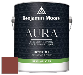 Benjamin Moore Aura 528 Waterborne Interior Semi-gloss Finish краска цвет NCS S 4550-Y80R 