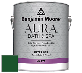 Benjamin Moore Aura 532 Bath & Spa Waterborne Interior Paint Matte Finish краска цвет RAL 6035 