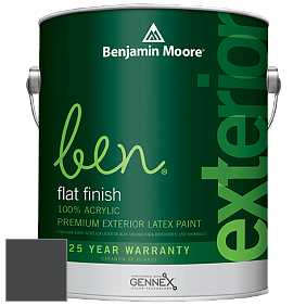 Benjamin Moore Ben 541 Waterborne Exterior Flat Finish краска цвет 2127-10 Twilight Zone