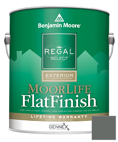 Краска Regal Select Exterior Paint-MoorLife Flat Finish (W105) цвет 1568 Quarry Rock